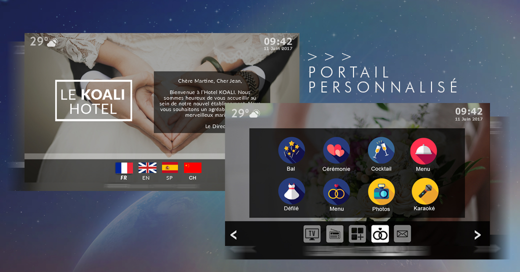 Hôtel intelligent Plateforme TV NOAN
